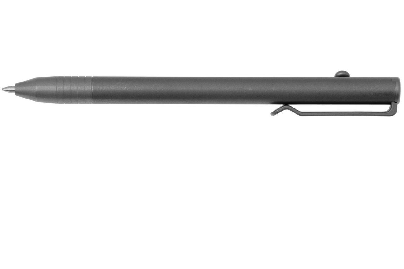 Big Idea Design Slim Bolt Action Pen SBA-SW Stonewashed Titanium, everyday carry pen