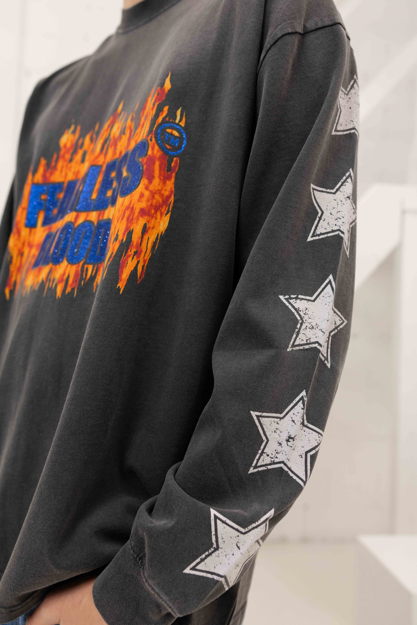Fearless Blood Heartless Longsleeve Shirt Heren Zwart