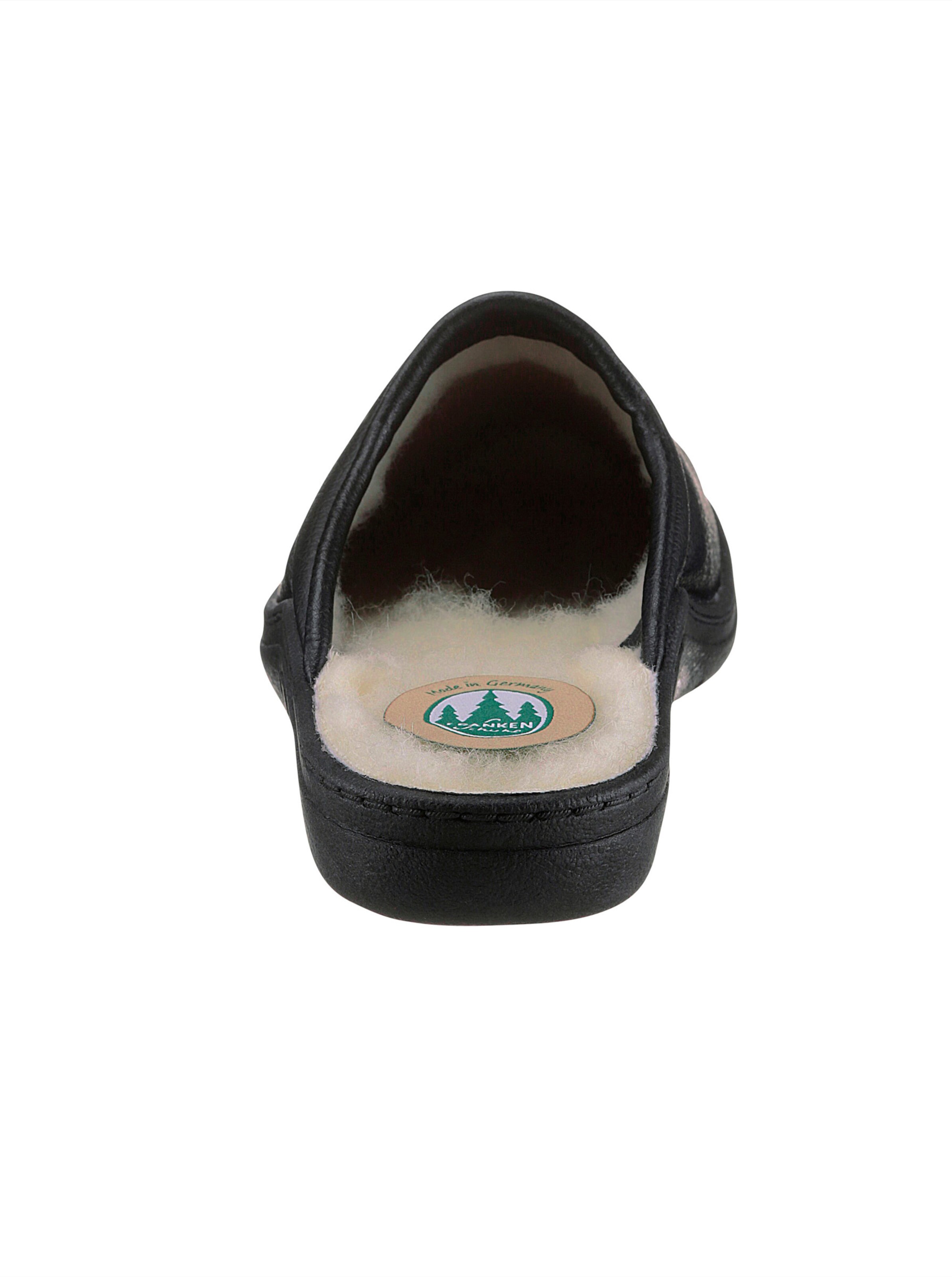 Pantoffel in schwarz