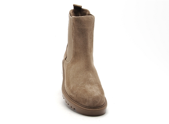 Coco abricot boots bottine plates femme robier beige