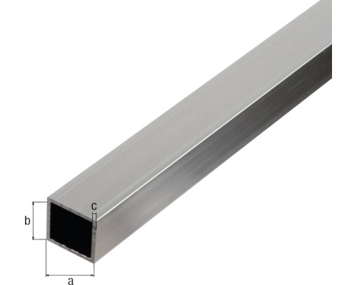 Vierkante roestvrijstalen buis 10x10x1 mm, 1 m
