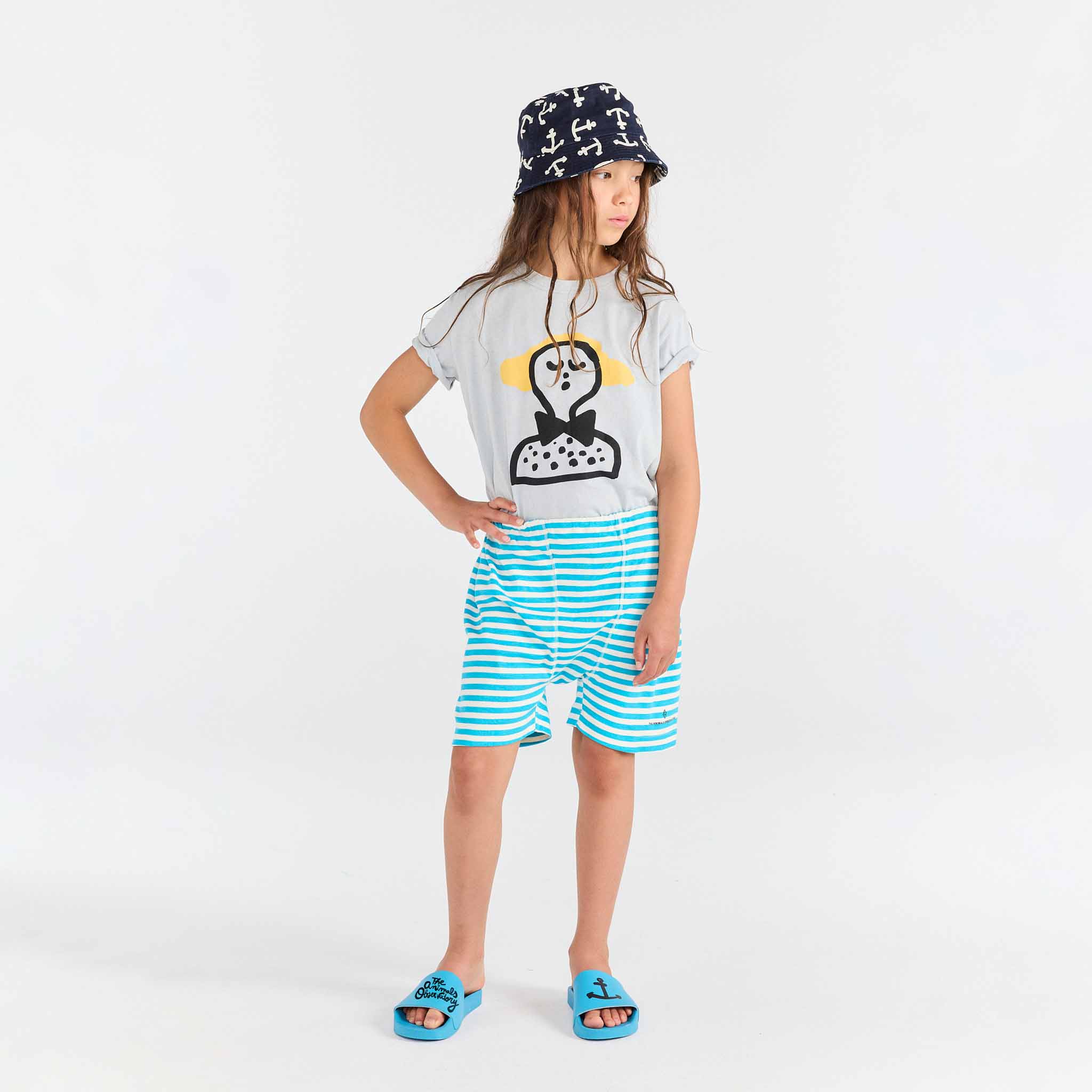 T-Shirt Rooster Blue