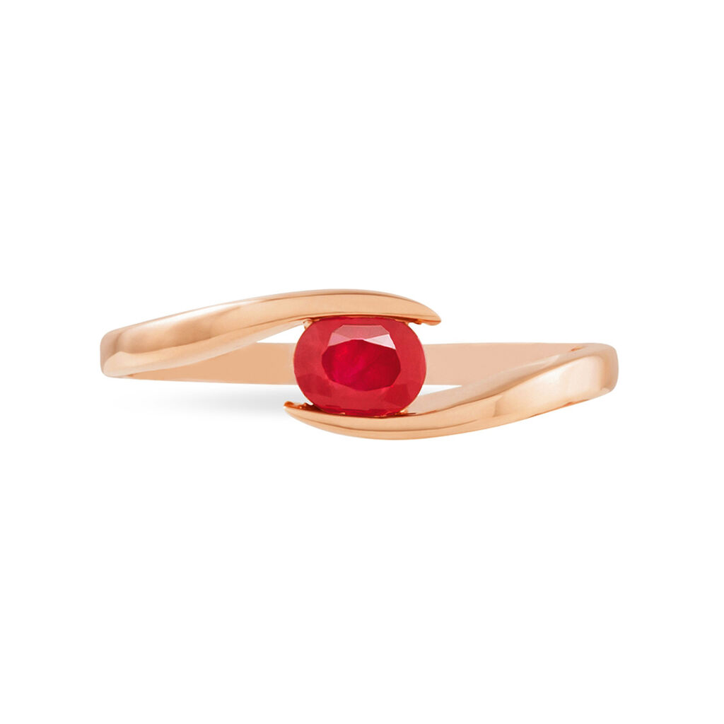 Bague Camilia Or Rose Rubis