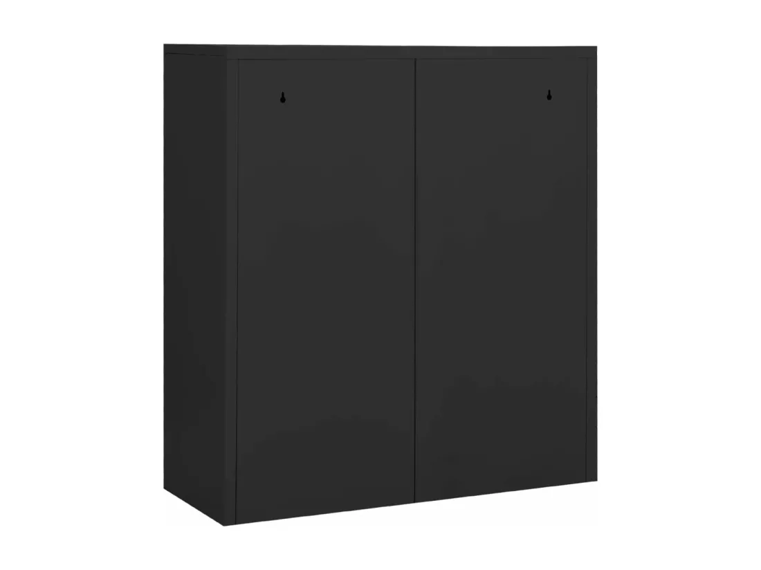 Armoire de bureau Anthracite 90x40x102 cm Acier