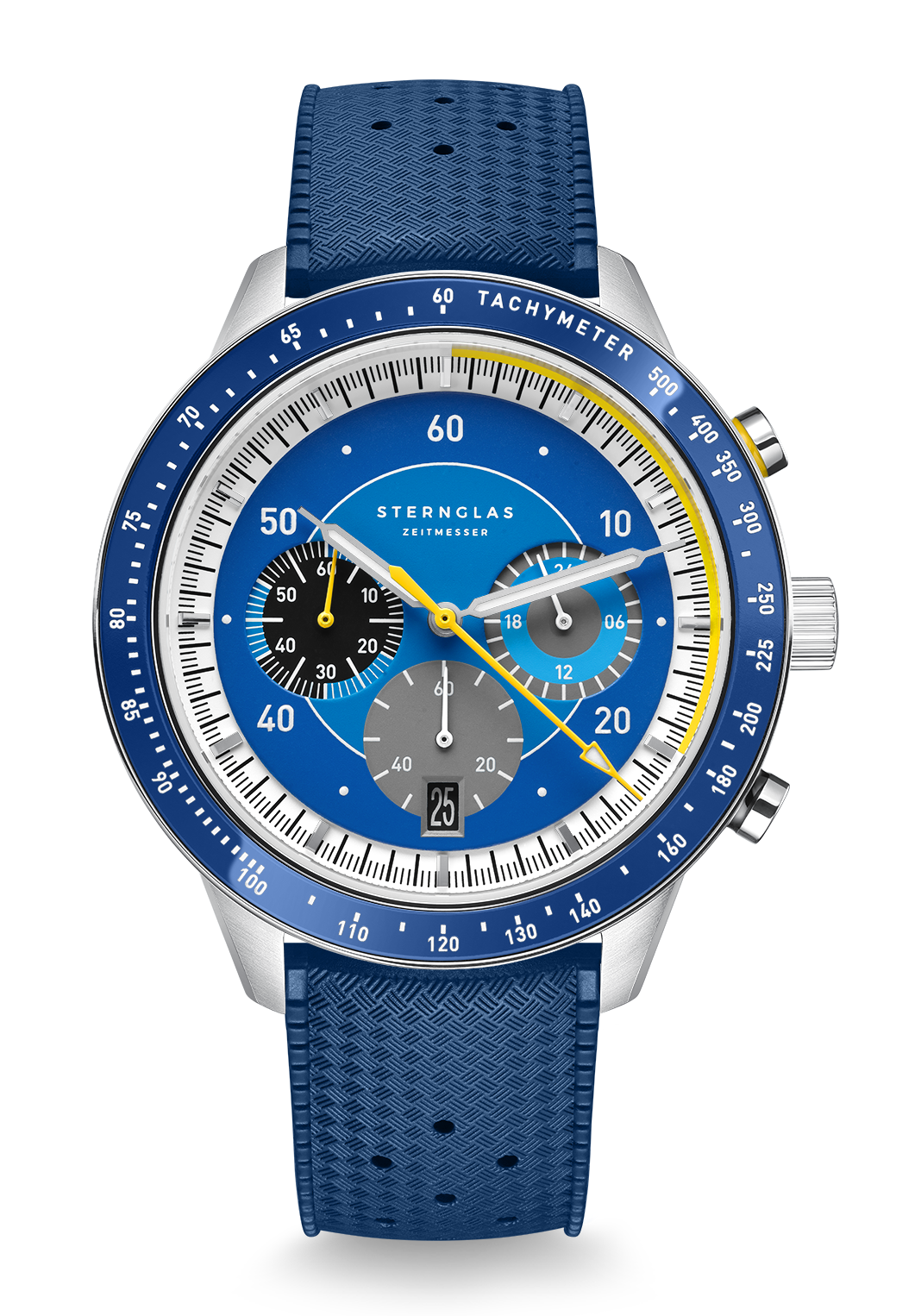 Sternglas Tachymeter 2.0 Blau Kautschuk S01-TM06-KA05