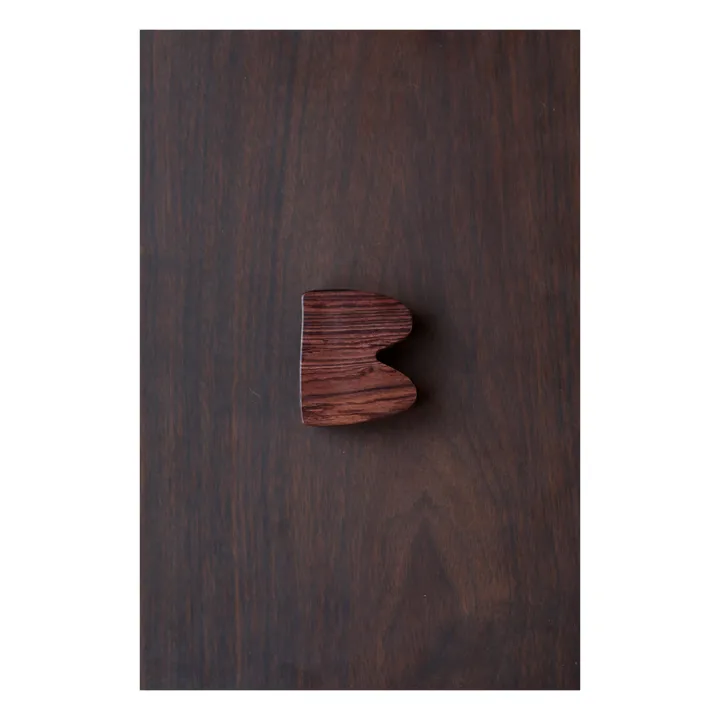 Nastassia Brame Bouton de porte - Patère Yayoi | Bois de rose