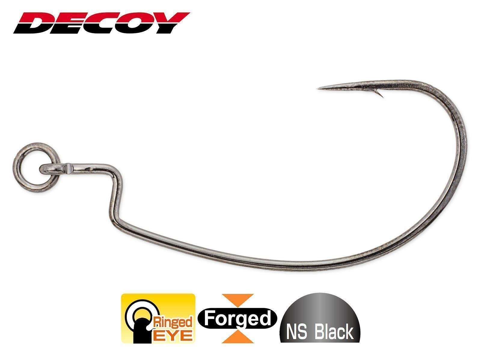 Ringed Kg Offset Hook Worm417 - Gr. 3/0(DECOY)