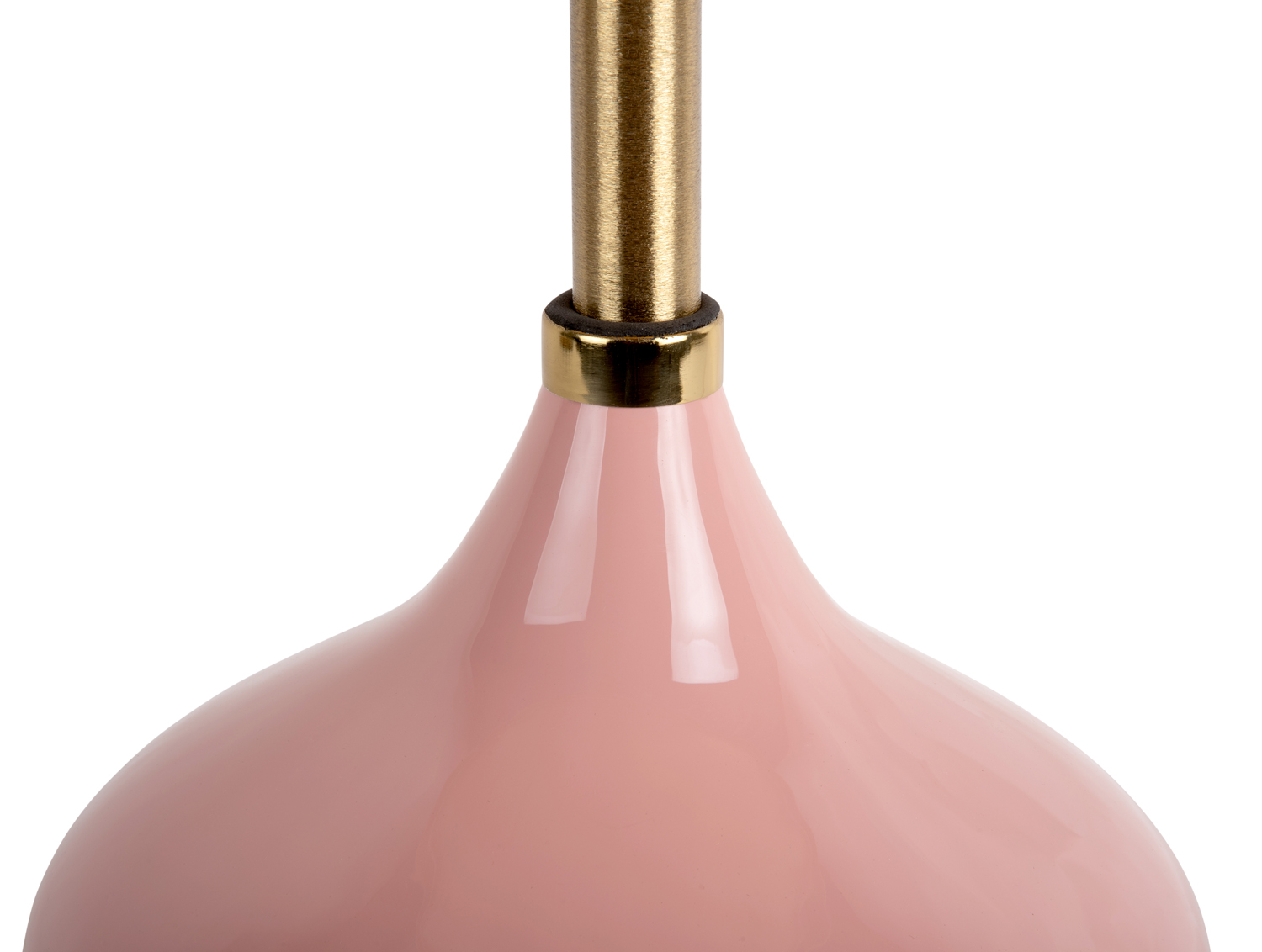 Side table Kensi enamel flamingo pink