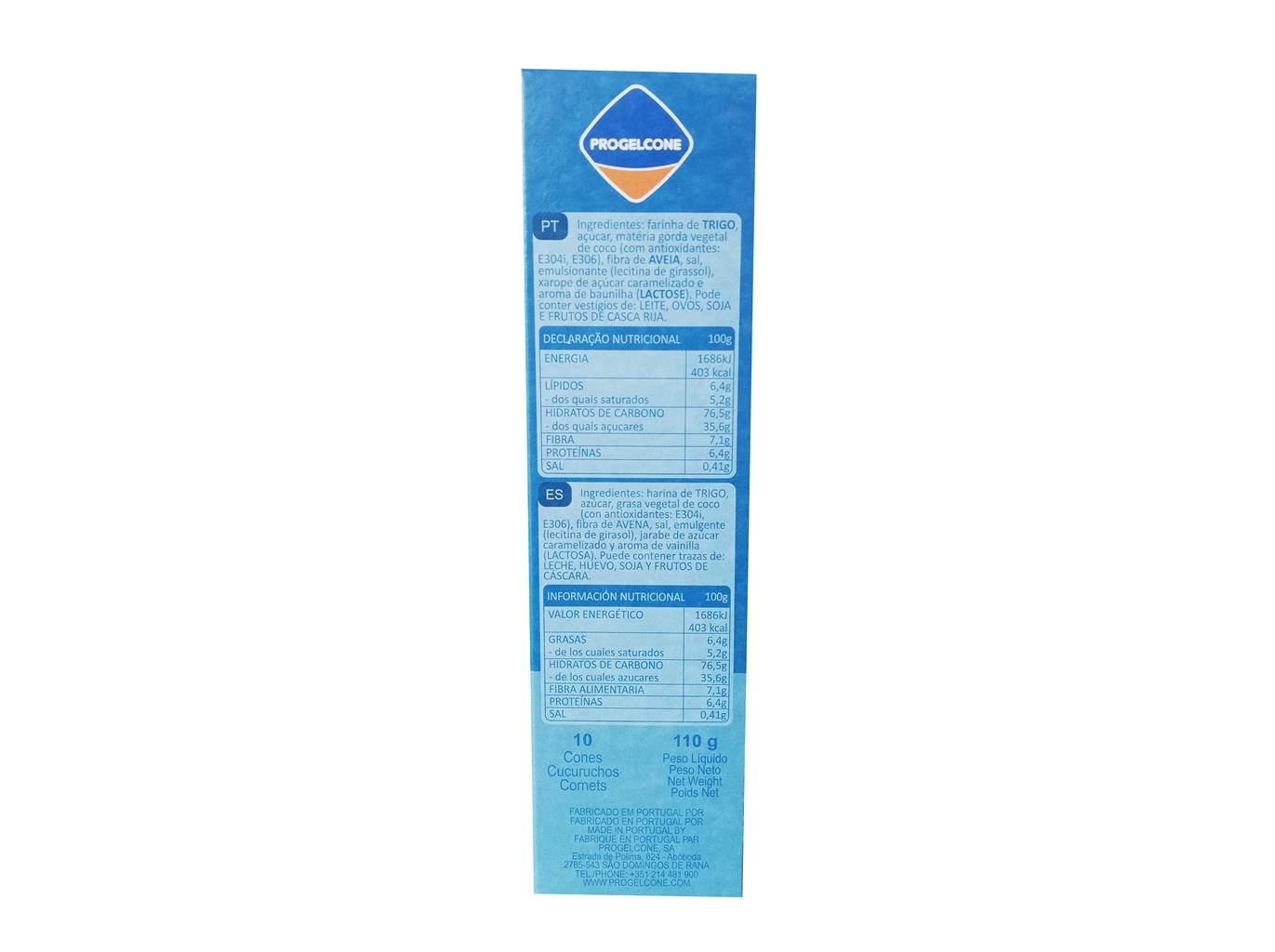 CONES PROGELCONE BAUNILHA 110G
