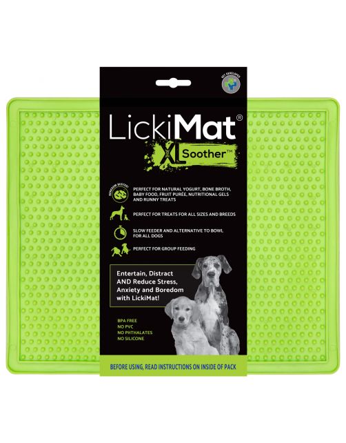 Lickimat Soother Original - Slowfeeder Voermat Appelgroen - Hondenvoerbak