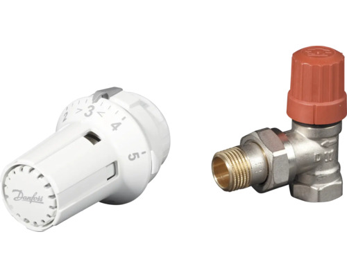 Danfoss Thermostaatset Hoekvorm Vooraf Ingesteld 1/2 Inch 013G5010 / 013G0033