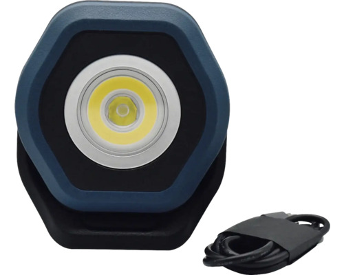 LUMAK PRO LED oplaadbare werklamp, dimbaar, 480-1400 lm, brandduur 7,5-2,5 uur, 6500 K, IP65 IK07, USB-C