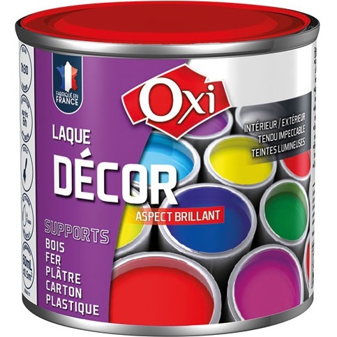 Laque décor 60 ml Aspect Brillant - Rouge Coquelicot