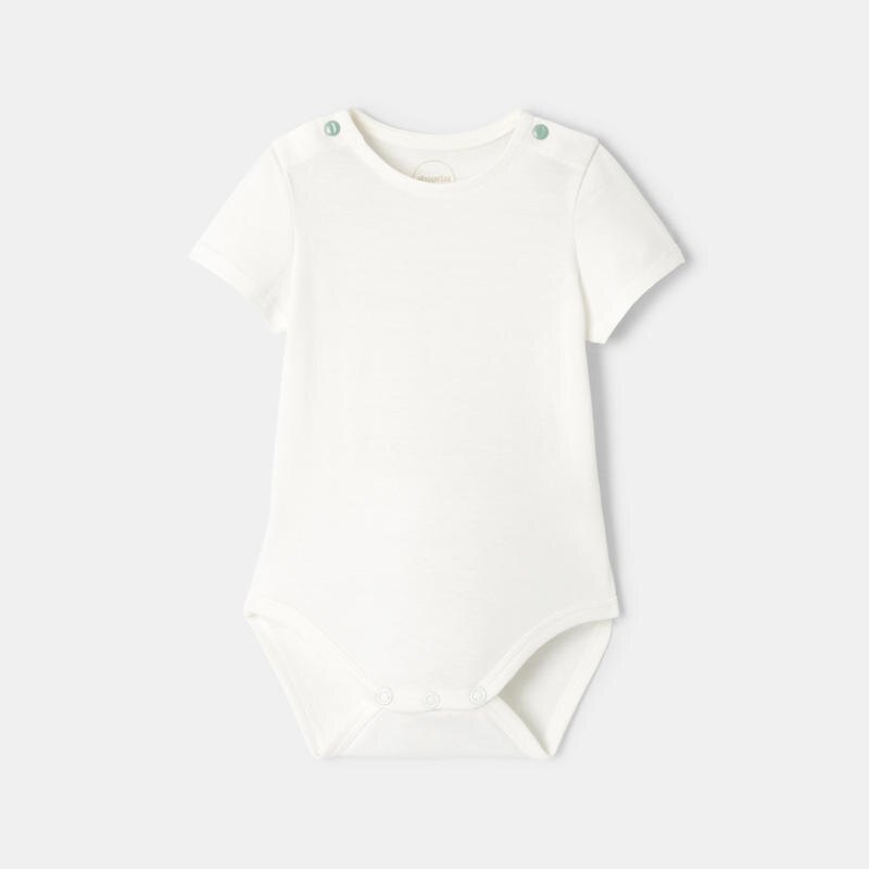 Salopette courte molleton vert et body bébé garçon Vert
