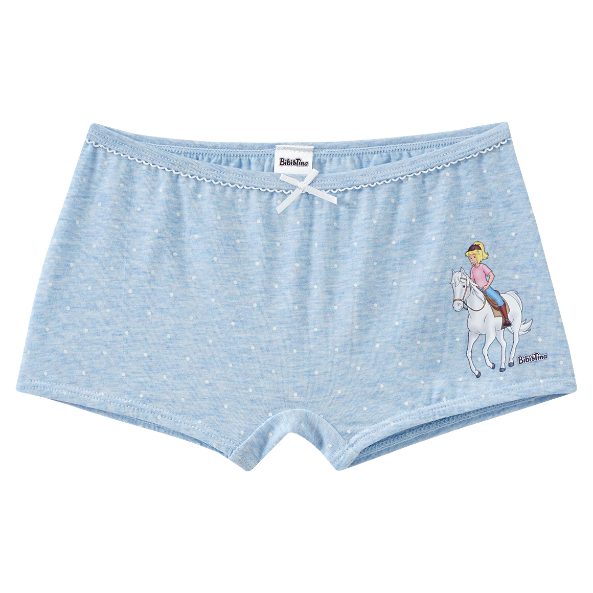 Topolino 2 Bibi & Tina Pantys mit Zierschleife dunkelrosa