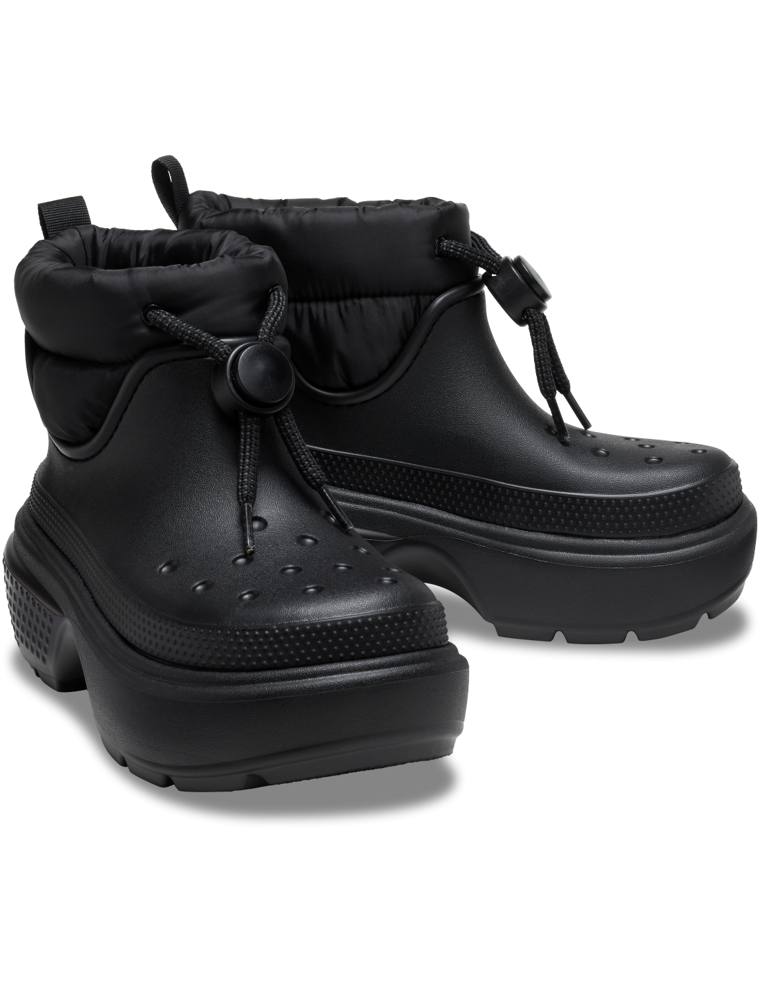 crocs Boots Femme stomp puff boot blk