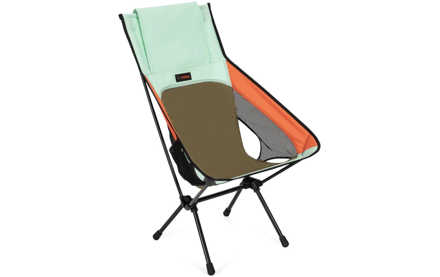 Chair One Highback (re) Hellbraun/Hellgrün/Orange<br>Stuhl mit Aluminiumlegierung