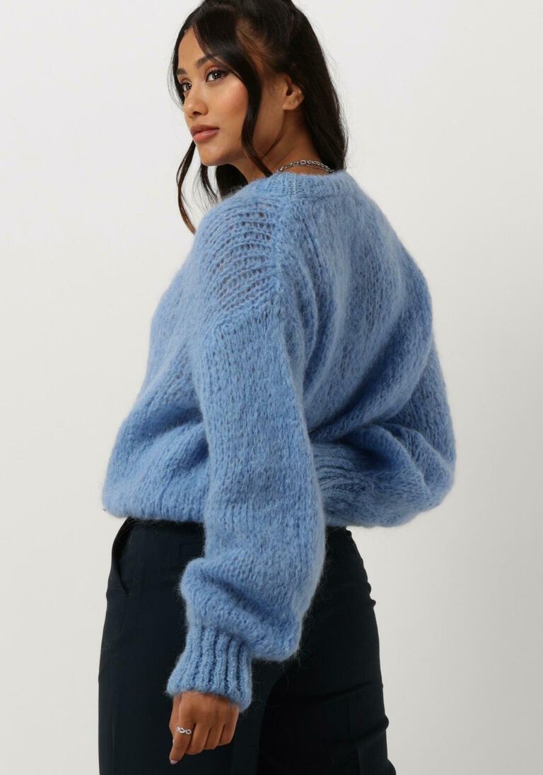 AMERICAN DREAMS lichtblauwe american dreams trui leonnie alpaca pullover