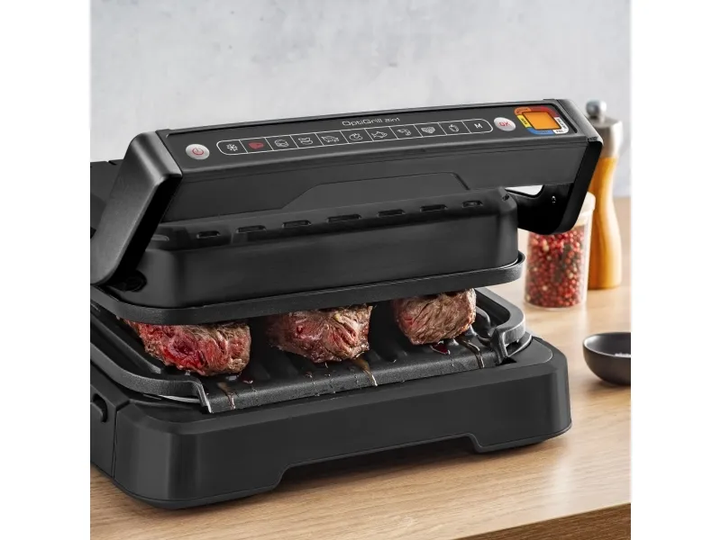 Tefal elektrisk grill Tefal GC 7728 Optigrill 2in1 sort
