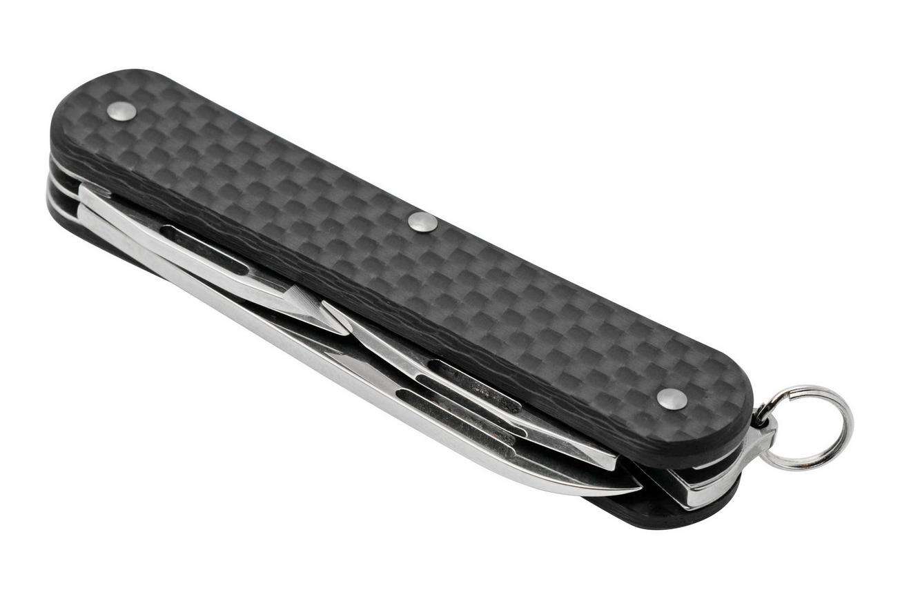 FOX Vulpis 3-Tools FX-VP130-3CF, M390, Black Carbon Fiber, Zwitsers zakmes