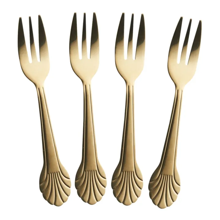 Rice Petites fourchettes - Set de 4 | Gold