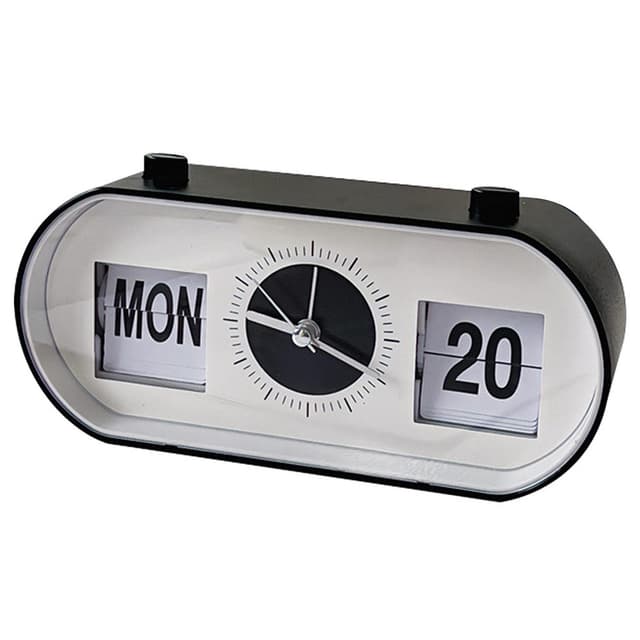 Manual Side Ur Rotation Skrivebord Vækkeur Kalender Ur