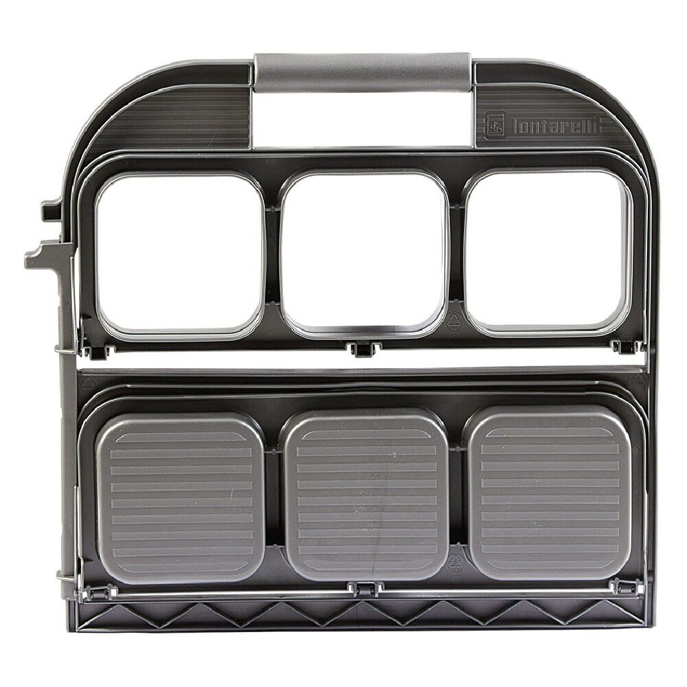 Range bouteille pliable gris 6 emplacements