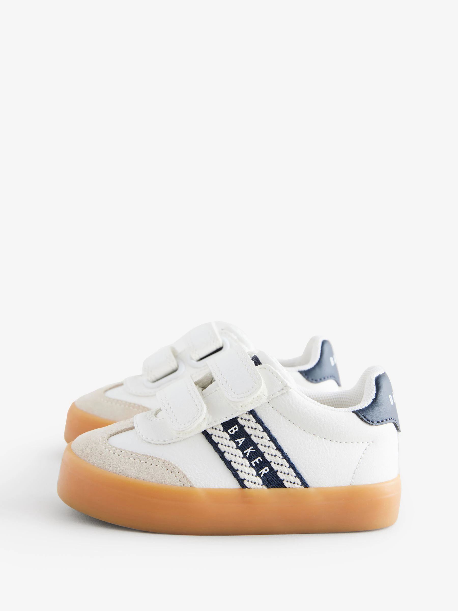 Wit - Baker by Ted Baker sneakers met logobies voor jongens