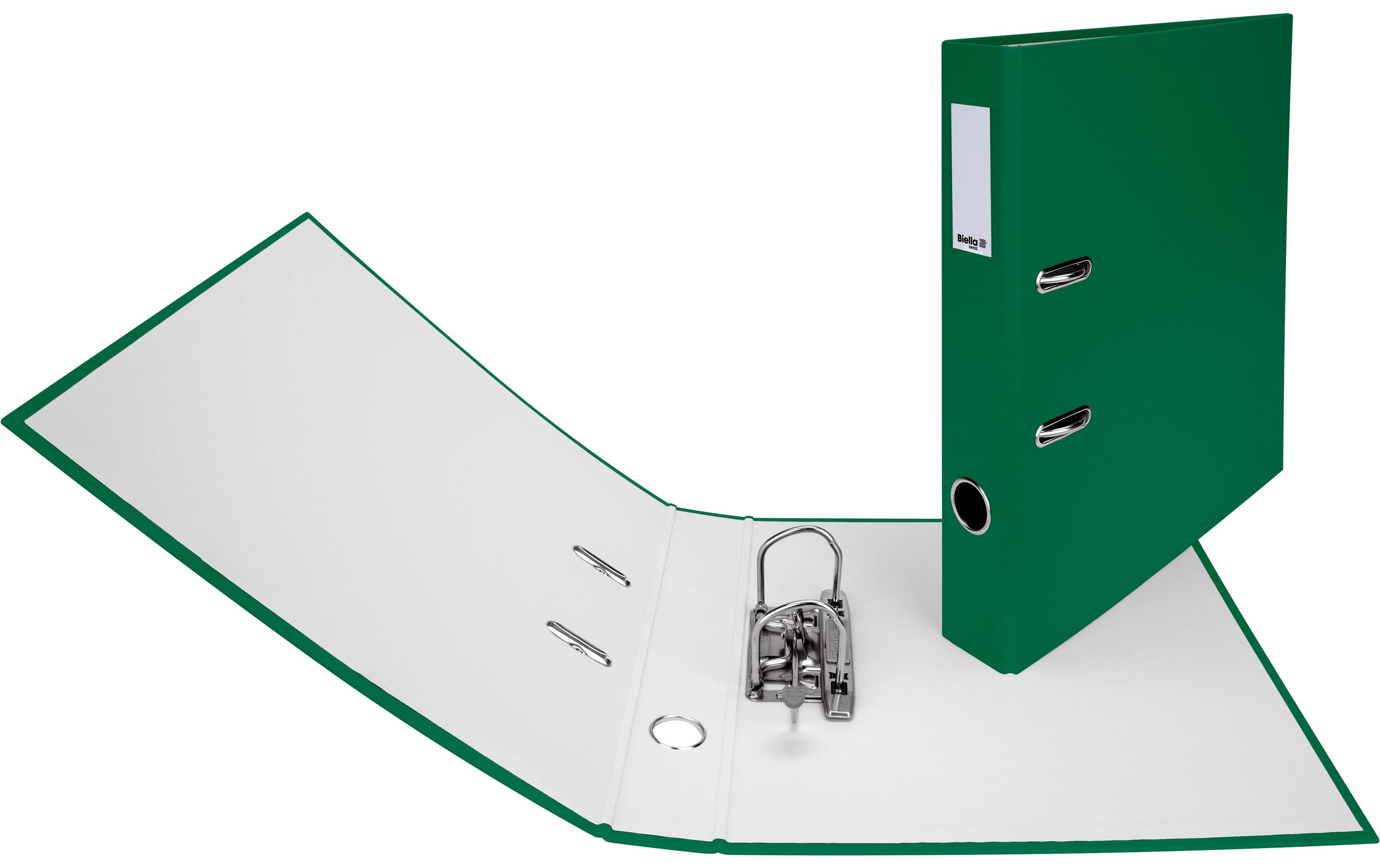 Ordner Plasticolor A4 4 cm, GrünOrdner mit Strong-Mechanik