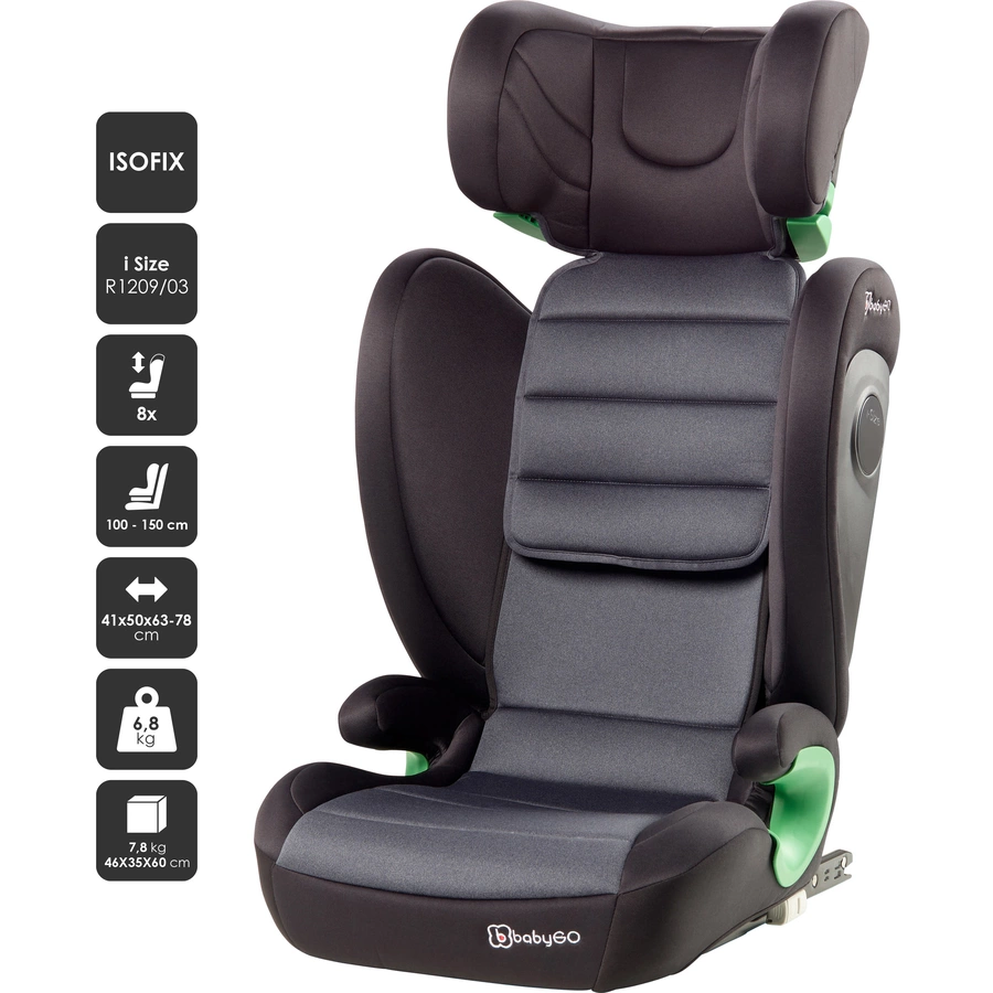 babyGO Kindersitz Safechild i-Size Grey