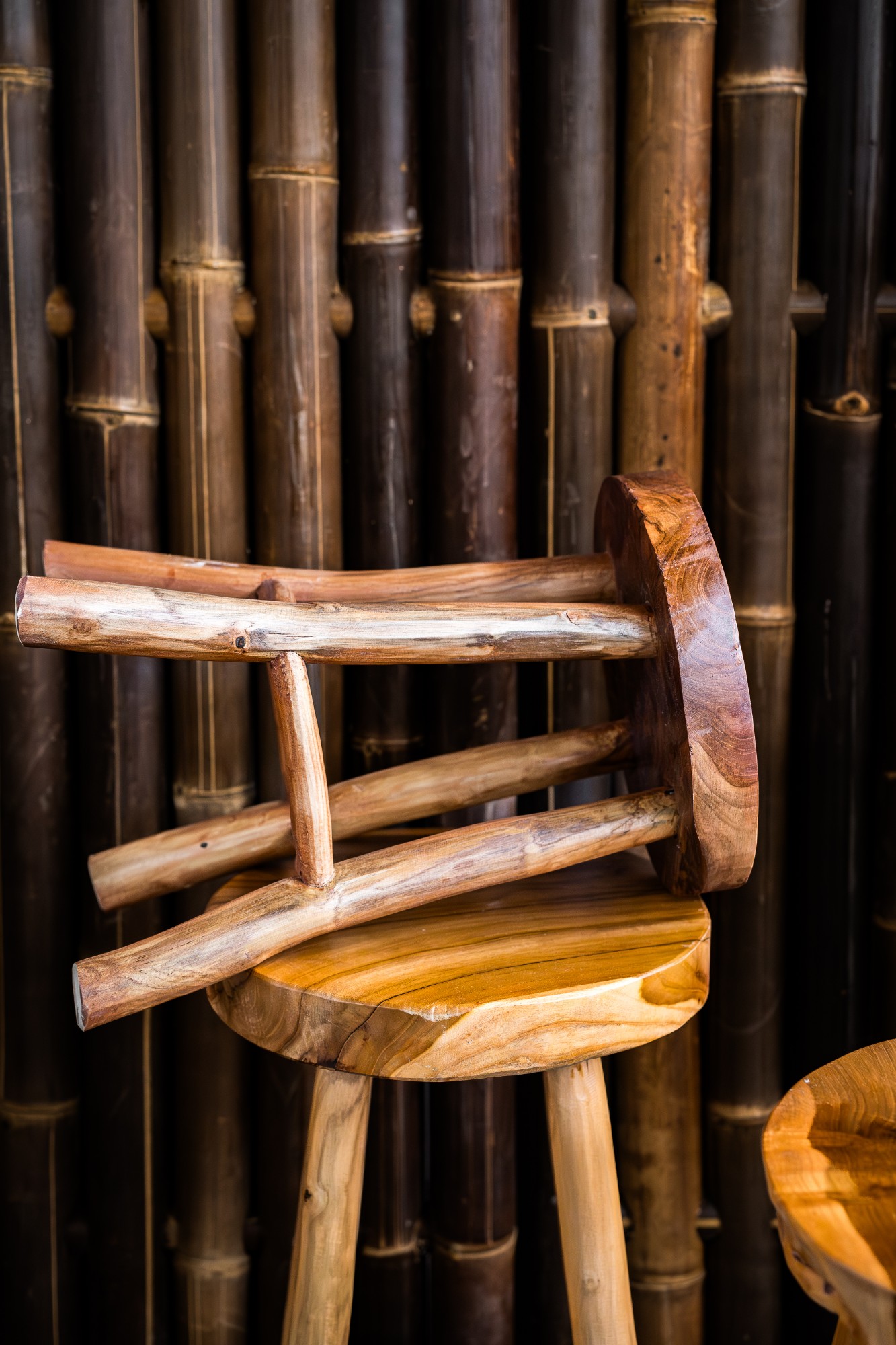 Hocker 'Kansas' Teak natur, in 3 Größen von fischer's lagerhaus