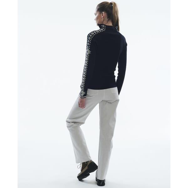 Pull DALE OF NORWAY GEILO F SWEATER BLACK OFFWHITE