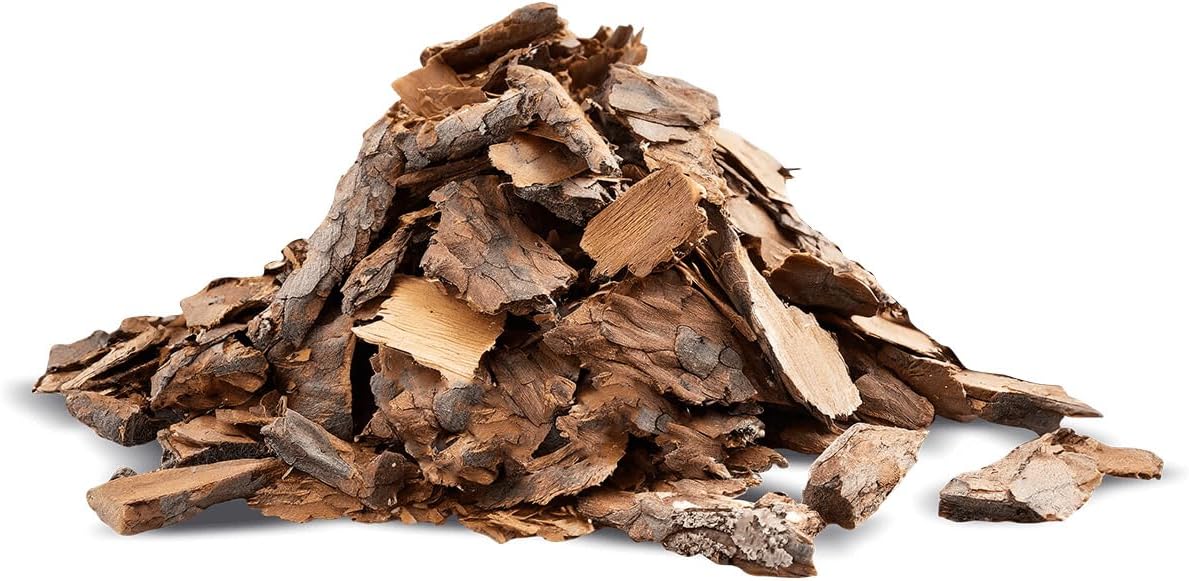 GALAMIO Kiefernrinde Kiefernmulch Rindenmulch Rinde Mulch Garten Dekor Pinus Sylvestris Natur Wald Kiefer Mittel 10-40mm 60l x 13 Sack 780l / 1 Palette