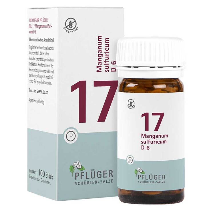Biochemie Pflüger 17 Manganum sulfuricum D 6 Tabletten, 100 St