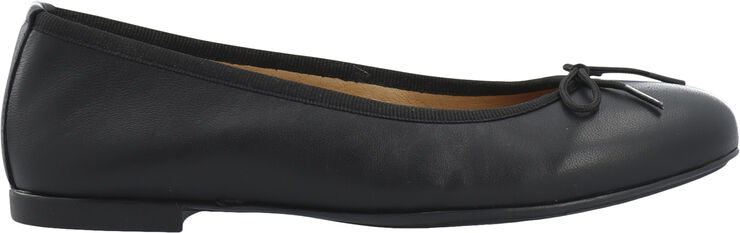 Cashott CASELVIRA Ballerina Smooth Leather Black