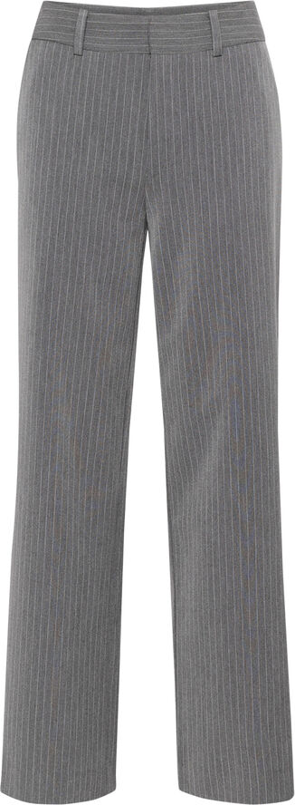 Gestuz JoelleGZ mel. pinstripe MW pants Grey pinstripe