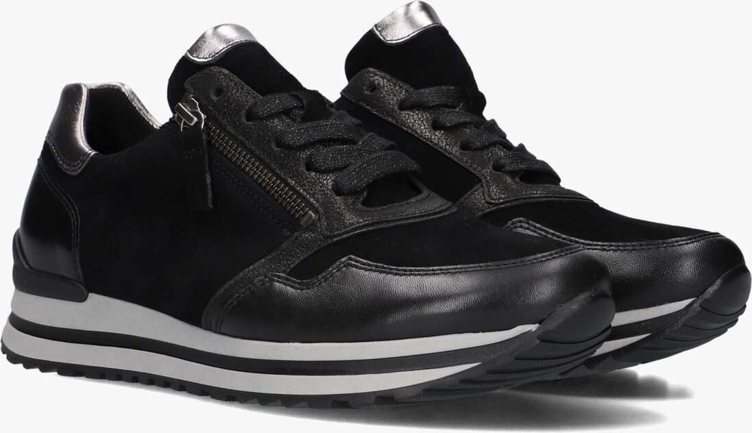 zwarte gabor lage sneakers 528