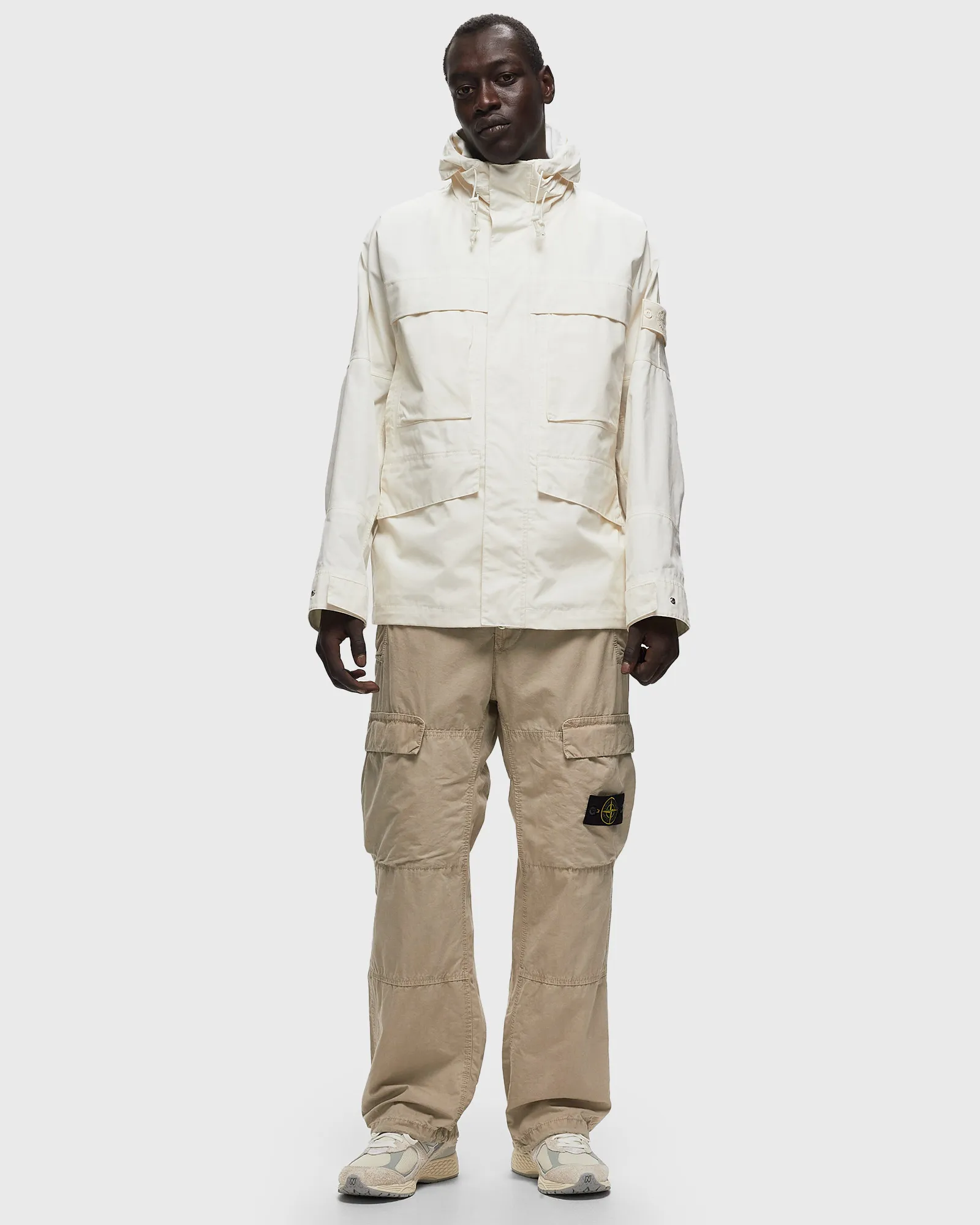 Stone Island - Lona de algodão impermeável Ghost Piece