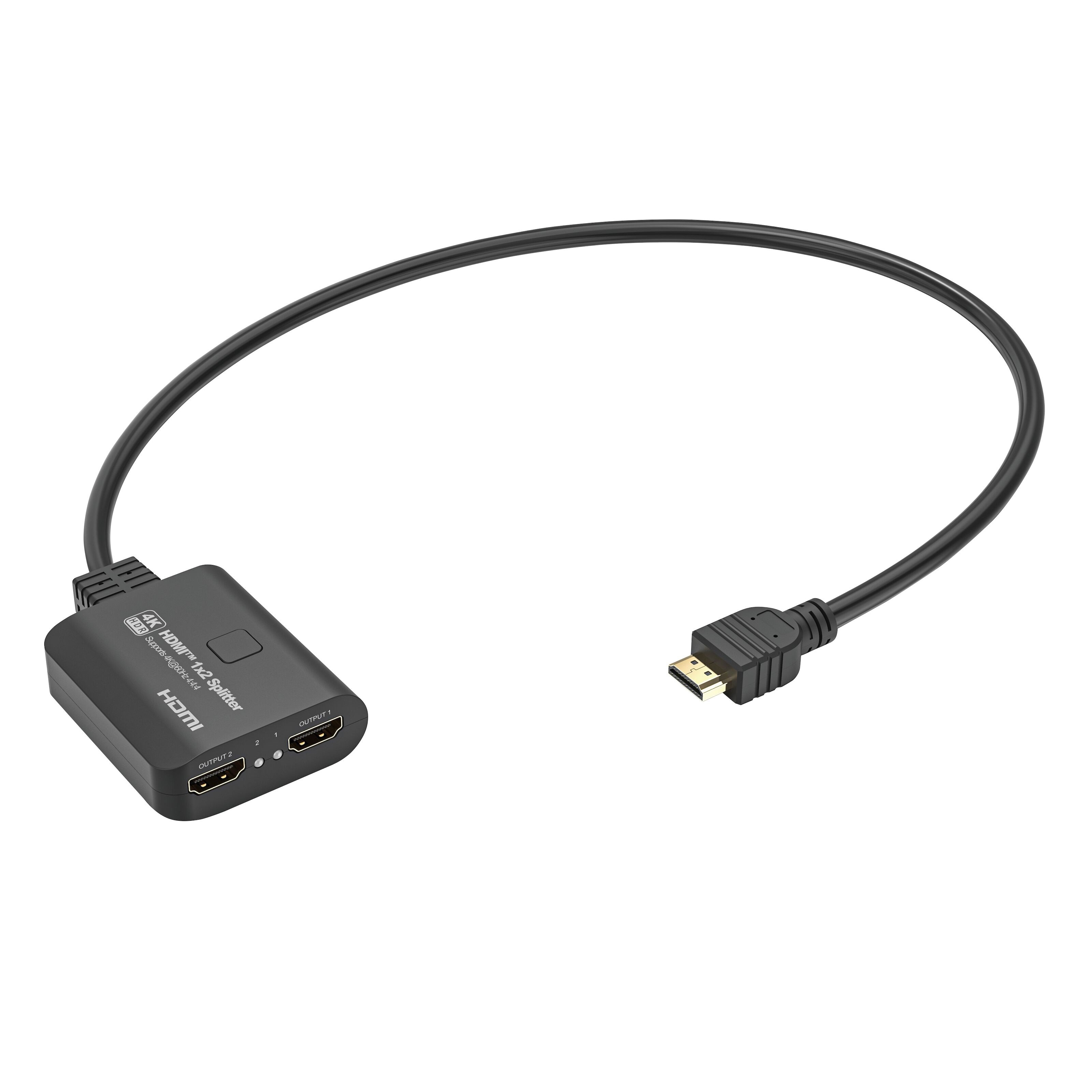 Luxorparts Aktiv HDMI-splitter 2-veis