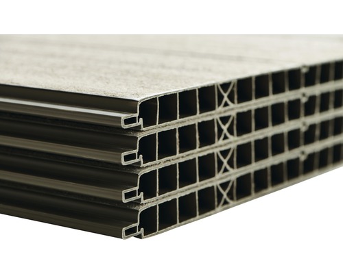 Keter Oakland 7511 kunststof tuinhuis met vloer, 229 x 350 cm, grijs