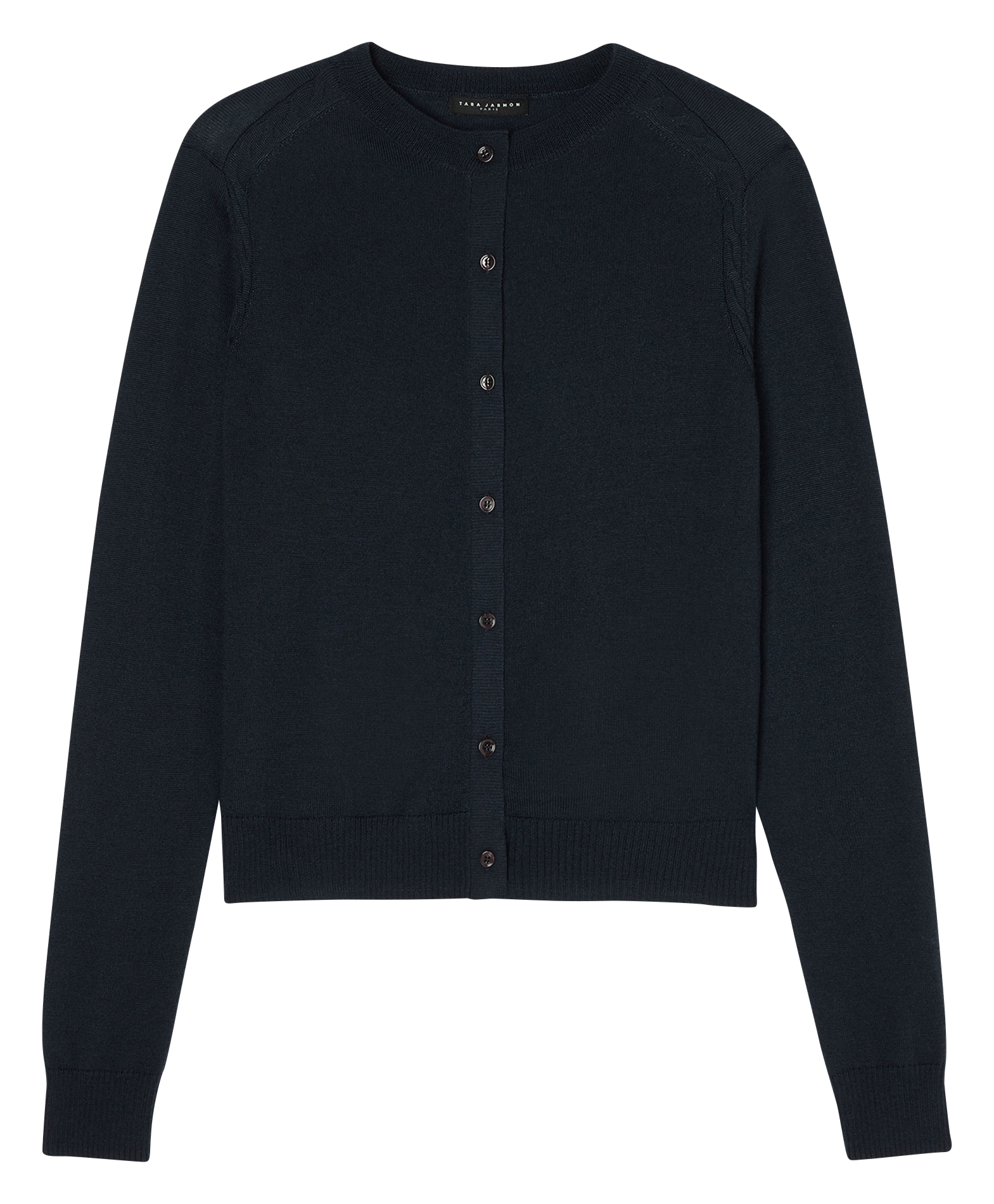 GINNO - Gilet droit en laine | Bleu