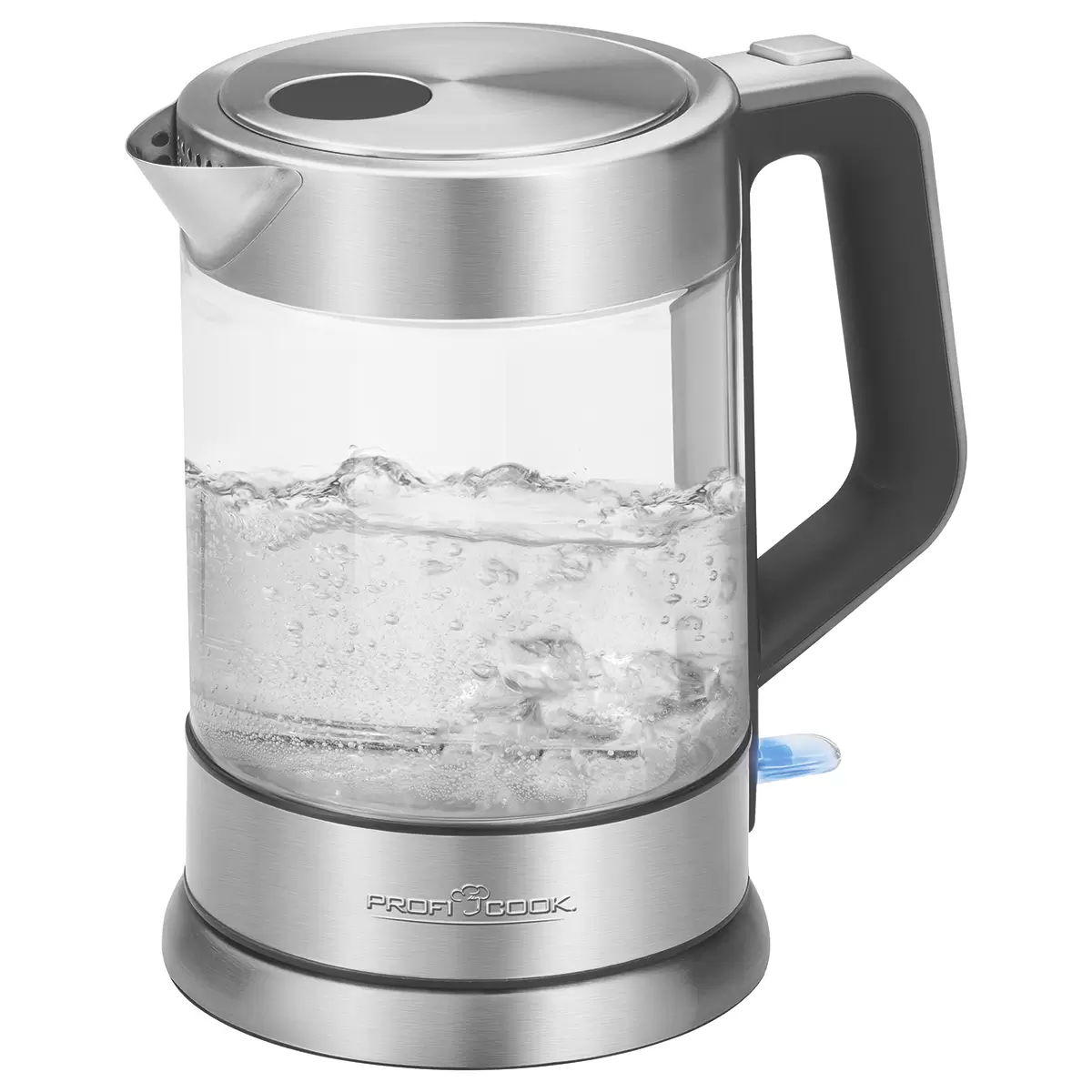 Glas-Wasserkocher Profi Cook WKS 1107 G Silber