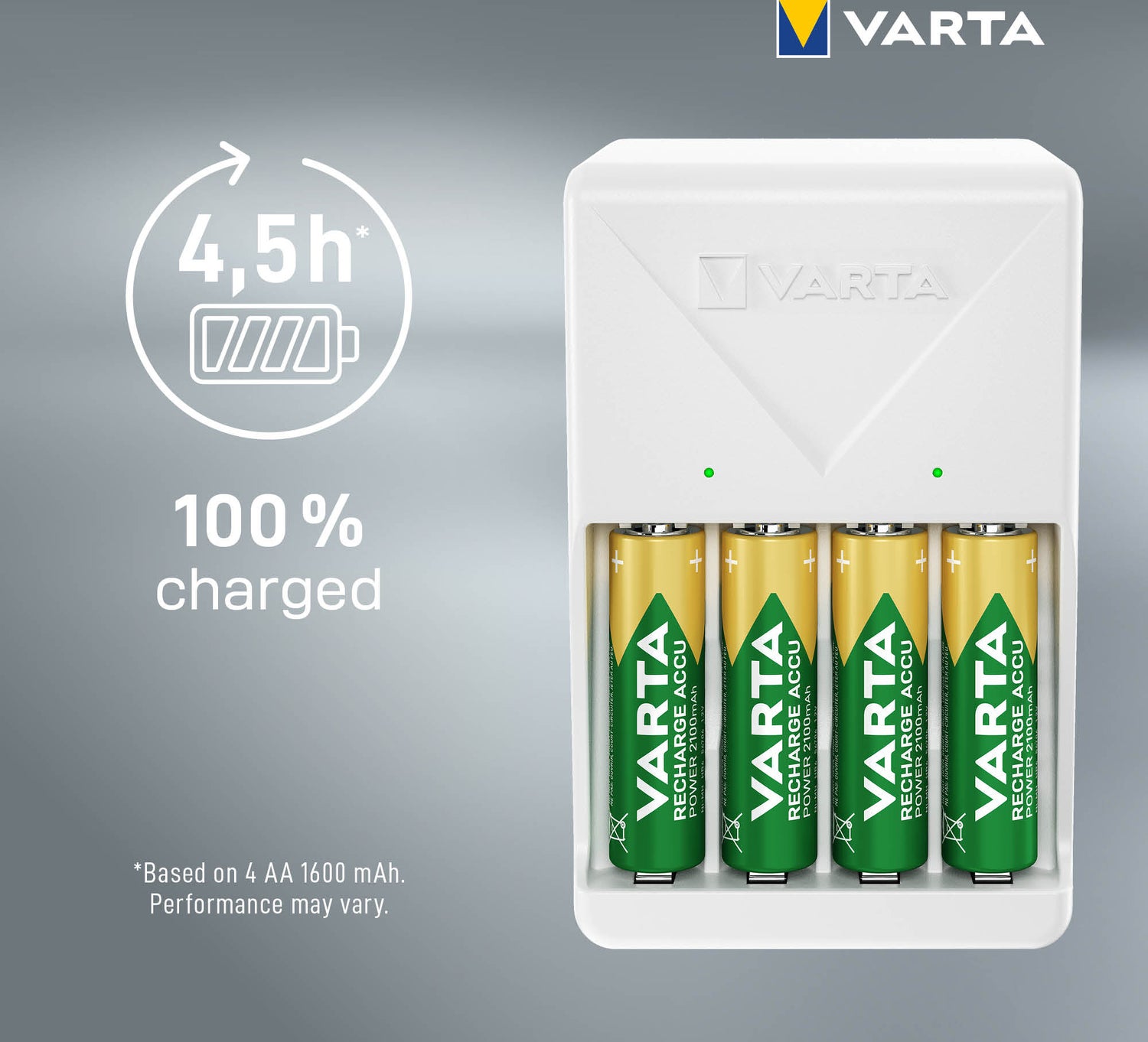 Varta AA oplaadbare batterij oplader Accu Power 4 stuks