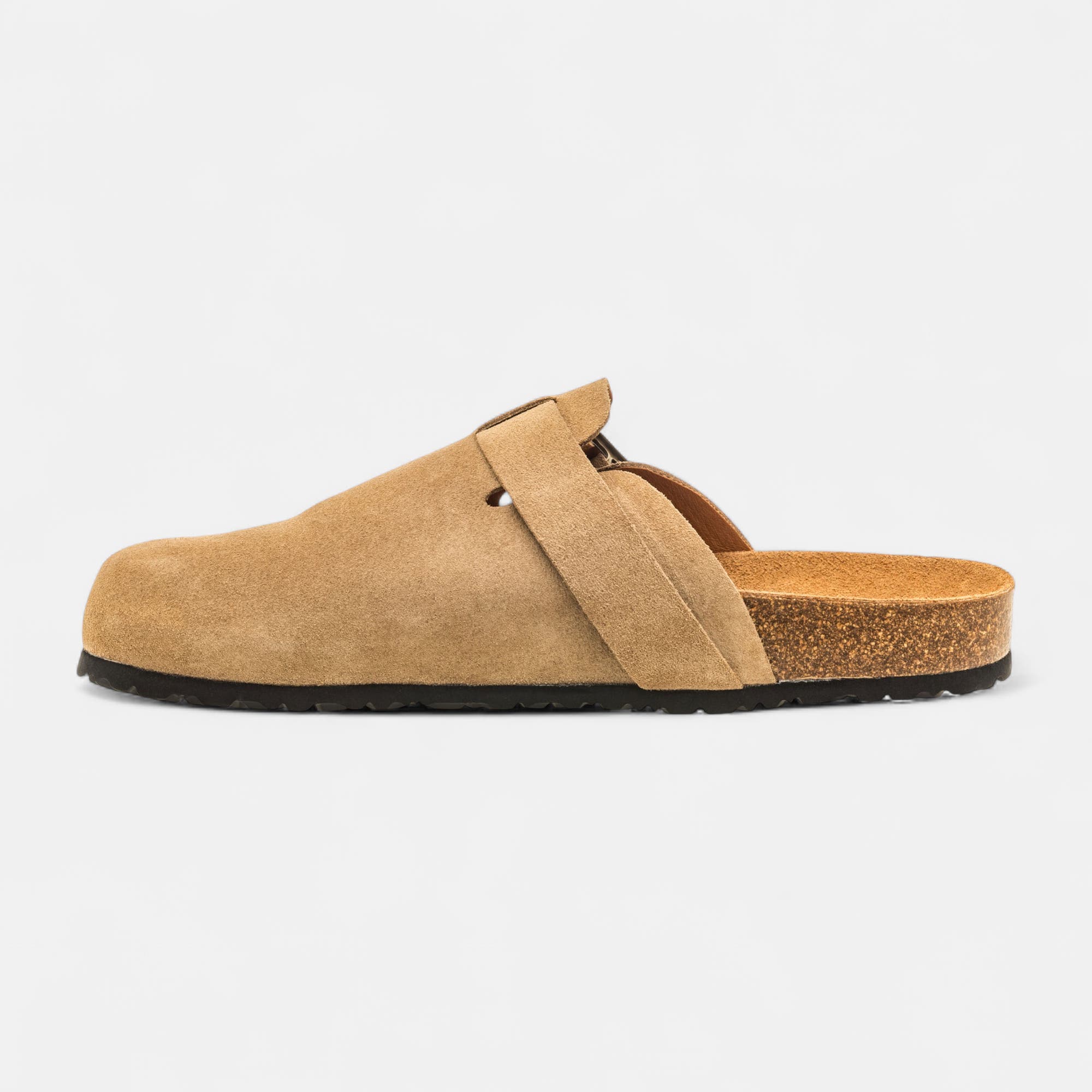 Sabots Homme en cuir beige