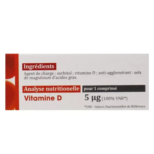 Vitavea Vitamine D 100% VNR Défenses naturelles Lot de 2 x 90 comprimés
