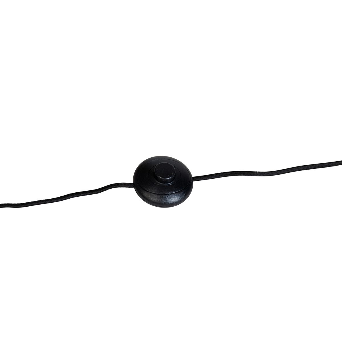 Art Deco vloerlamp goud met zwart - Wesley