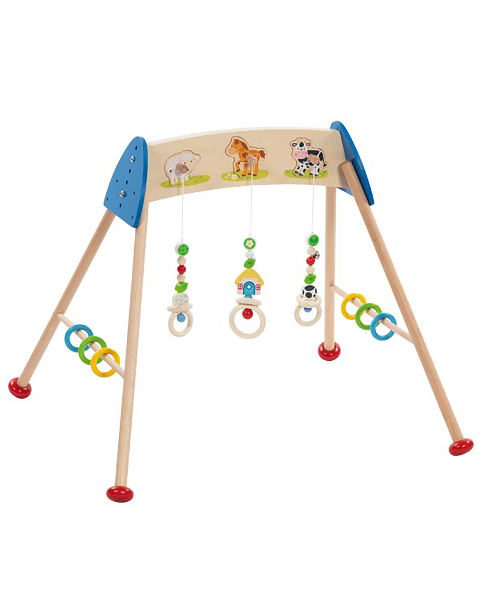 Spielbogen BABY-FIT - BAUERNHOF aus Holz