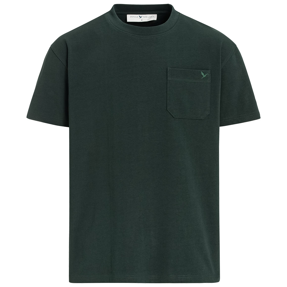 Jonas Nielsen Herren T-Shirt mit Brusttasche dunkelgrün