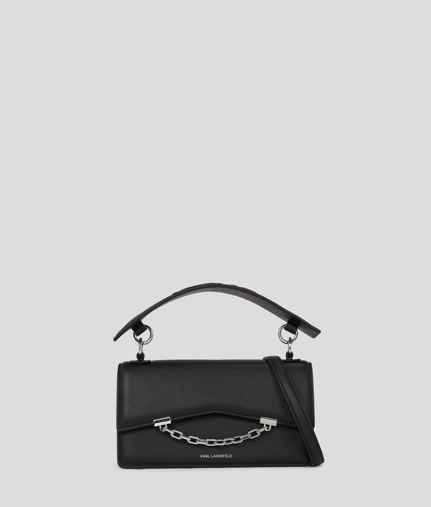 SAC BANDOULIÈRE EN CUIR GRAINÉ K/SEVEN - Noir