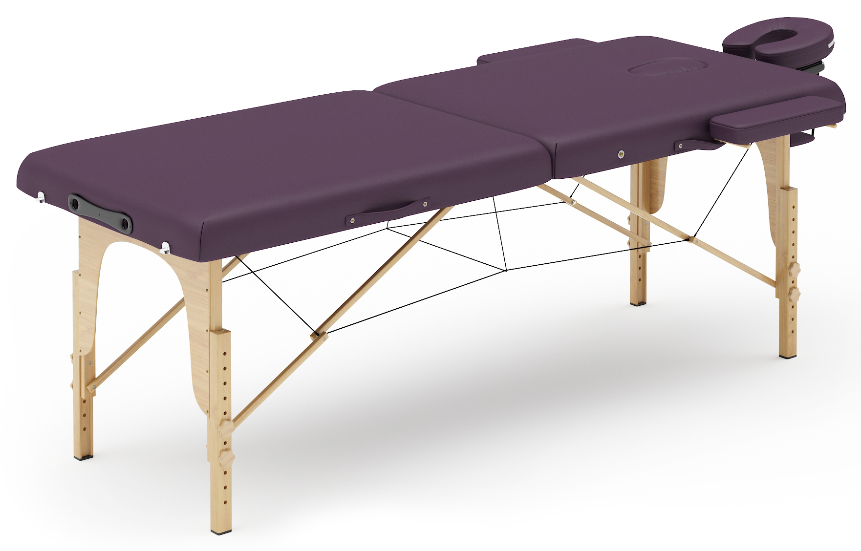 Massageliege 2-Zonen violett